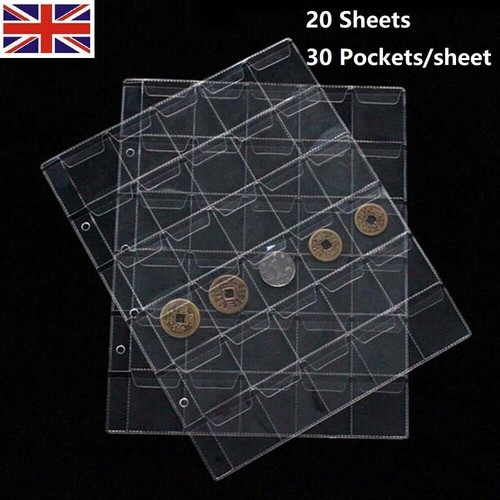 20x pockets plastic coin - 20x, 30