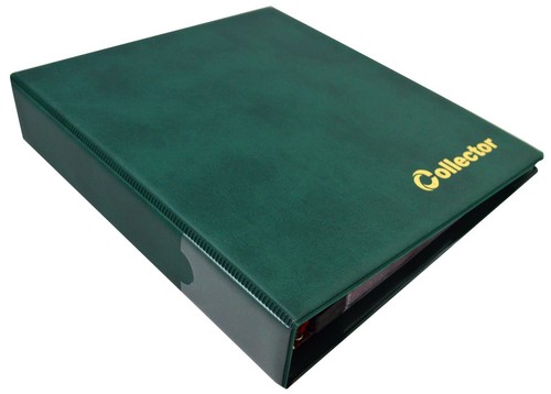 Green coin collectors album - green,