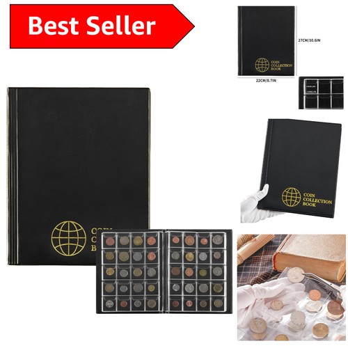 Coin storage album with 200 - coin,