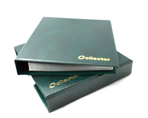 Large coin album green - coin,