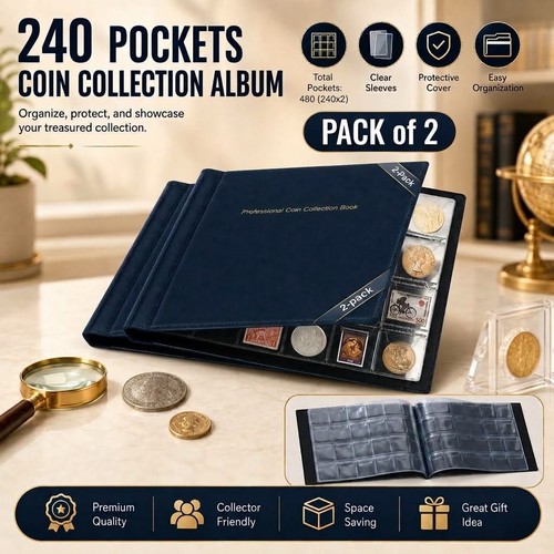 2pcs coin collection album - coin, 240