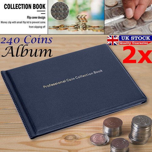240 coin collection album - 2x,