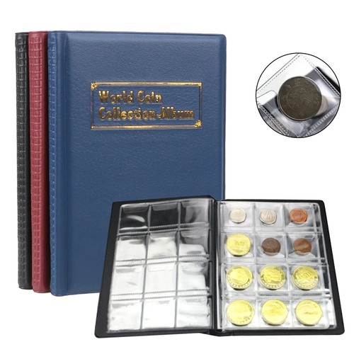 Coin collector pvc album book - coin,
