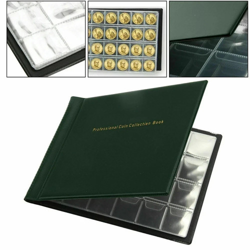 240 coin collecting album book - album,