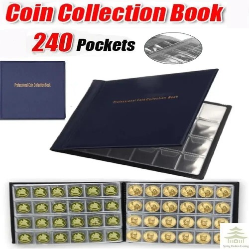 240 coins book album folder - book,