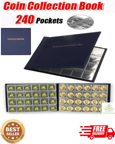 240 coin collection album - coin,