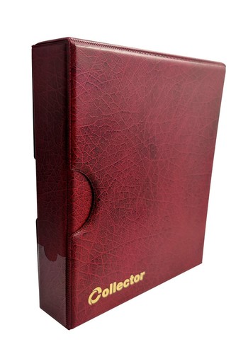 Red coin album case holder - in,