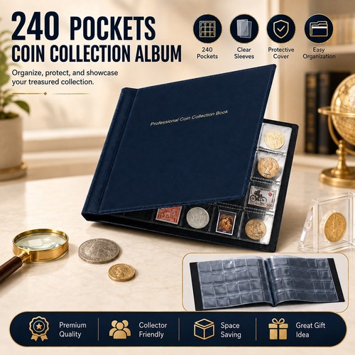 240 pocket coin collection - 240,
