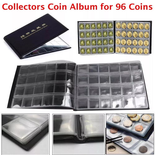 Coin collection album coins - 96,